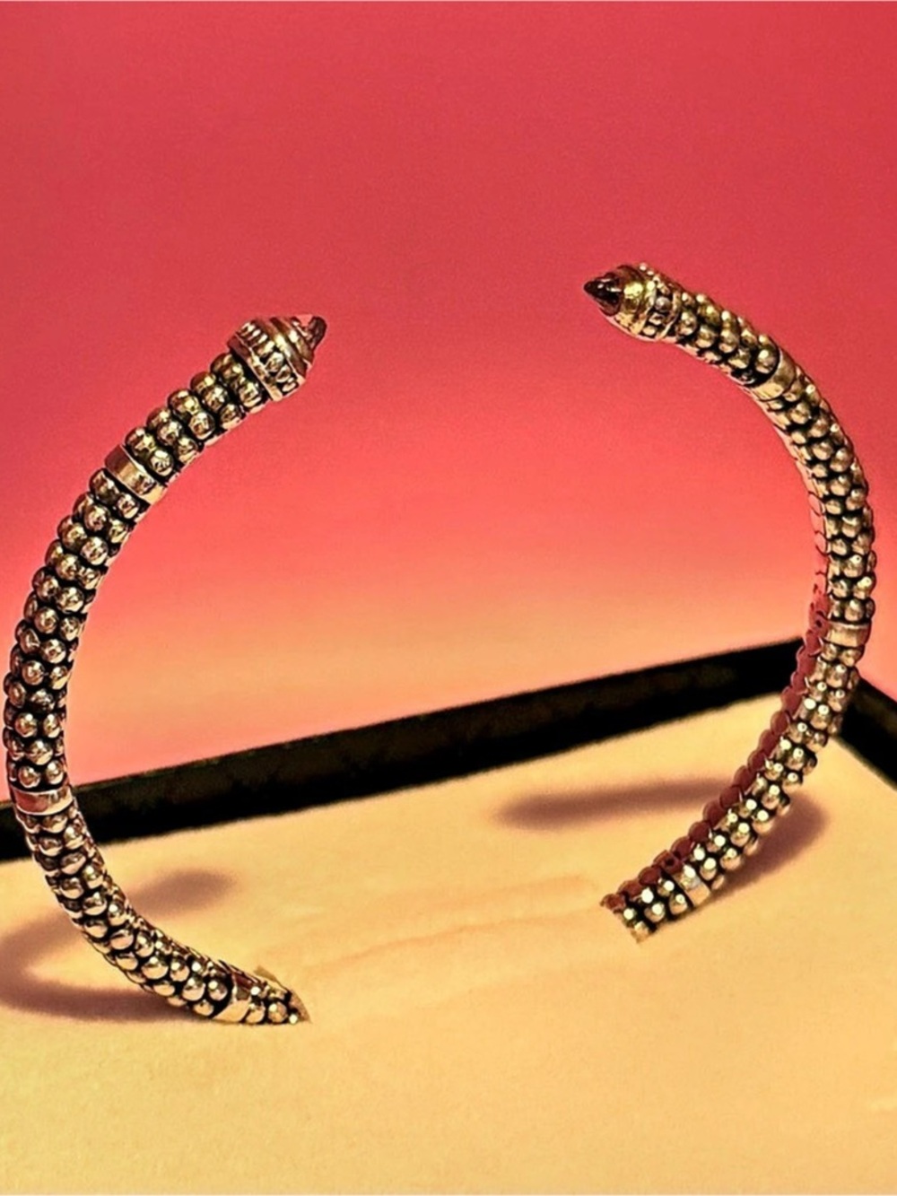 LAGOS Caviar Bracelet in Silver Size Medium Like New